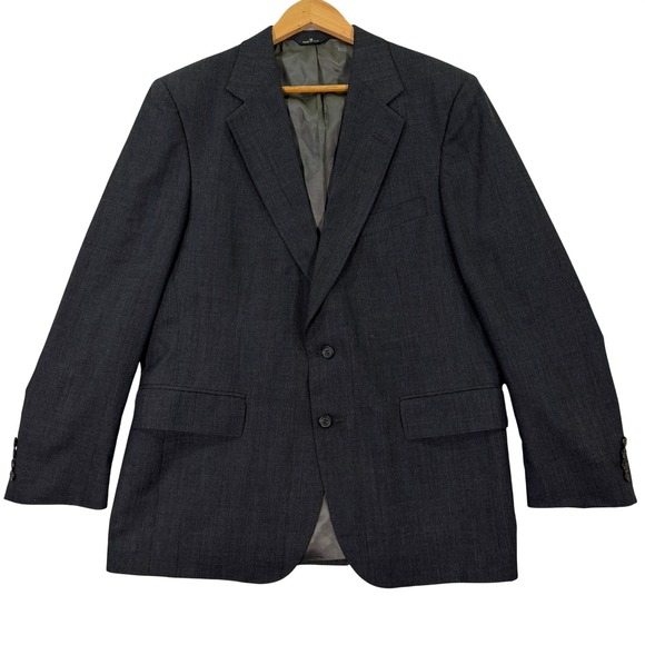 Polo Ralph Lauren Other - Polo University Ralph Lauren Mens 42R Blazer Charcoal Gray Stripe Sport Coat USA